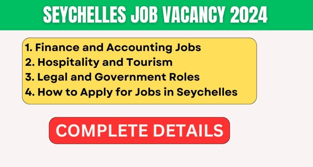 Seychelles Job Vacancy: Top Opportunities You Can’t Miss!