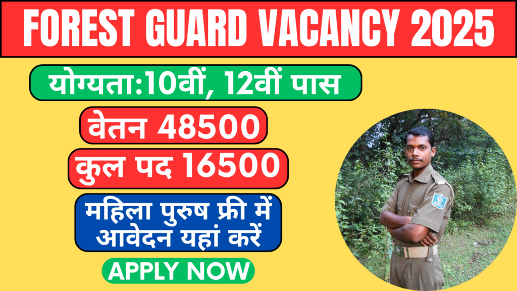 Forest Guard Vacancy 2025