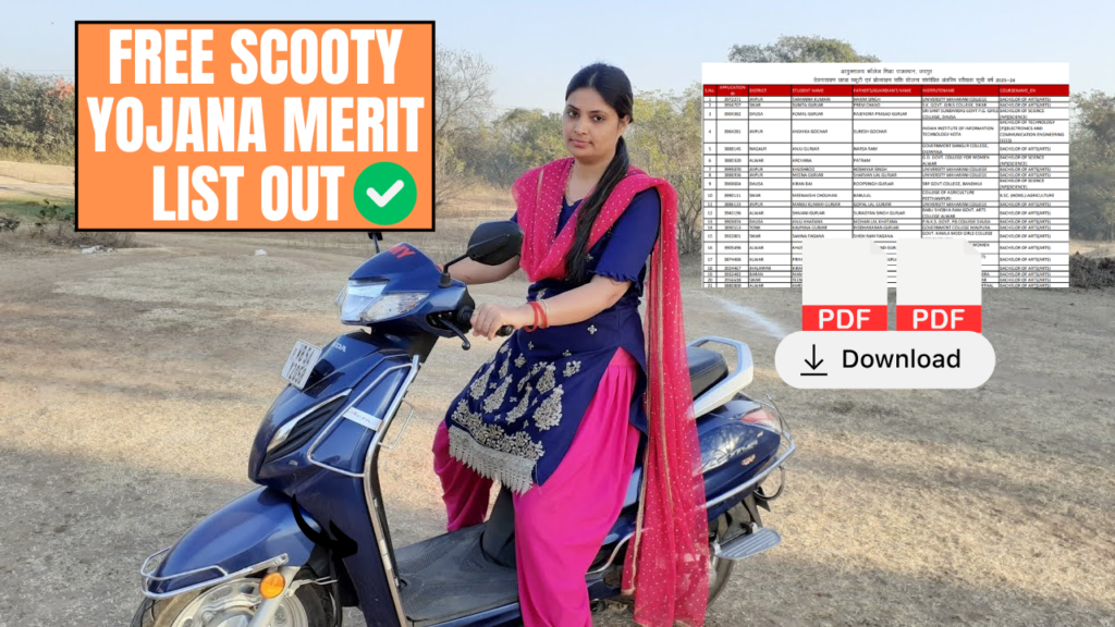 Free Scooty Yojana Merit List