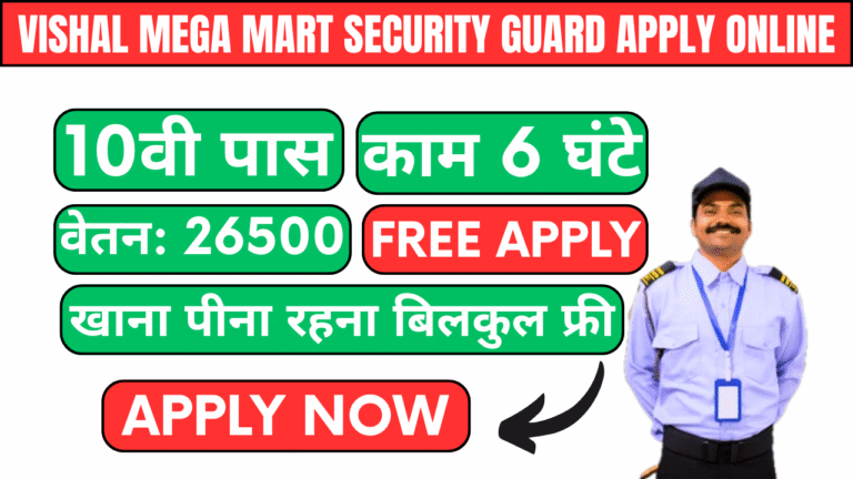 Vishal Mega Mart Security Guard Apply Online