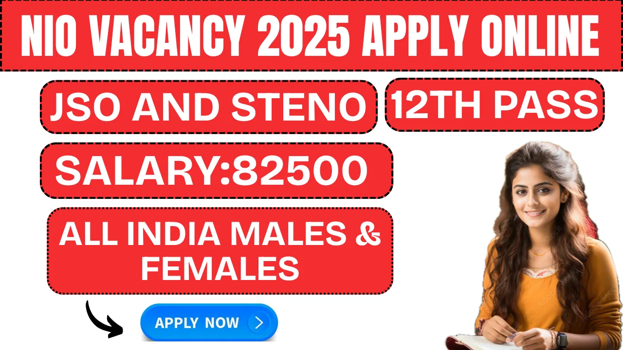 NIO Vacancy 2025 Apply Online