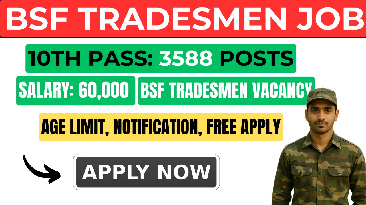 BSF TRADESMEN VACANCY