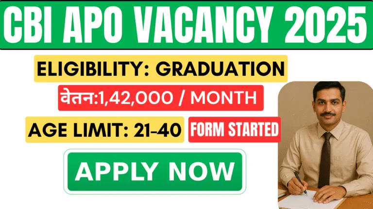 CBI Apo Vacancy 2025