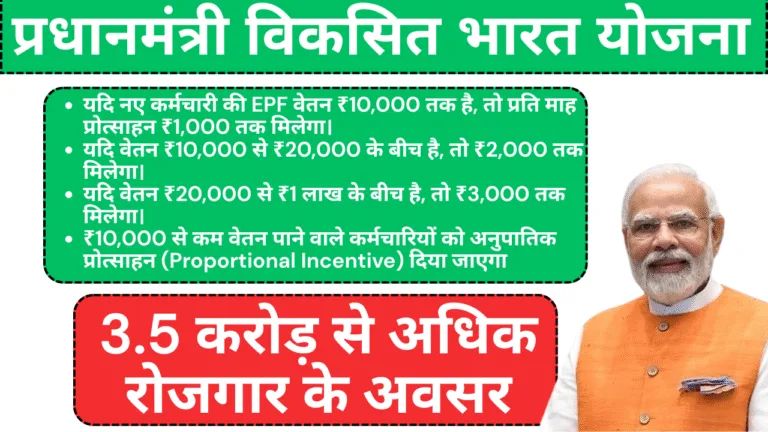 Pradhan Mantri Viksit Bharat Rozgar Yojana Online Apply
