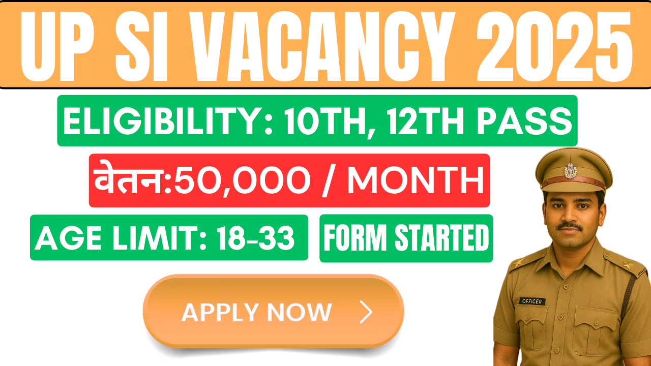 UP SI Vacancy 2025