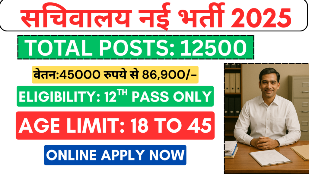 Sachivalaya Vacancy 2025 Notification OUT APPLY NOW