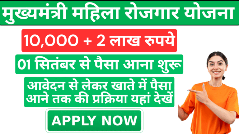 Mukhyamantri Mahila Rojgar Yojana 2025 Online Apply