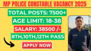 mp police constable vacancy 2025
