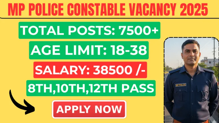 mp police constable vacancy 2025