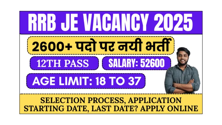 RRB Je Vacancy 2025