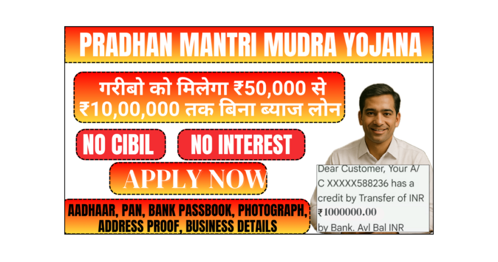 Pradhan Mantri MUDRA Yojana 2026 (PMMY)
