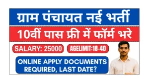 gram panchayat vacancy 2025
