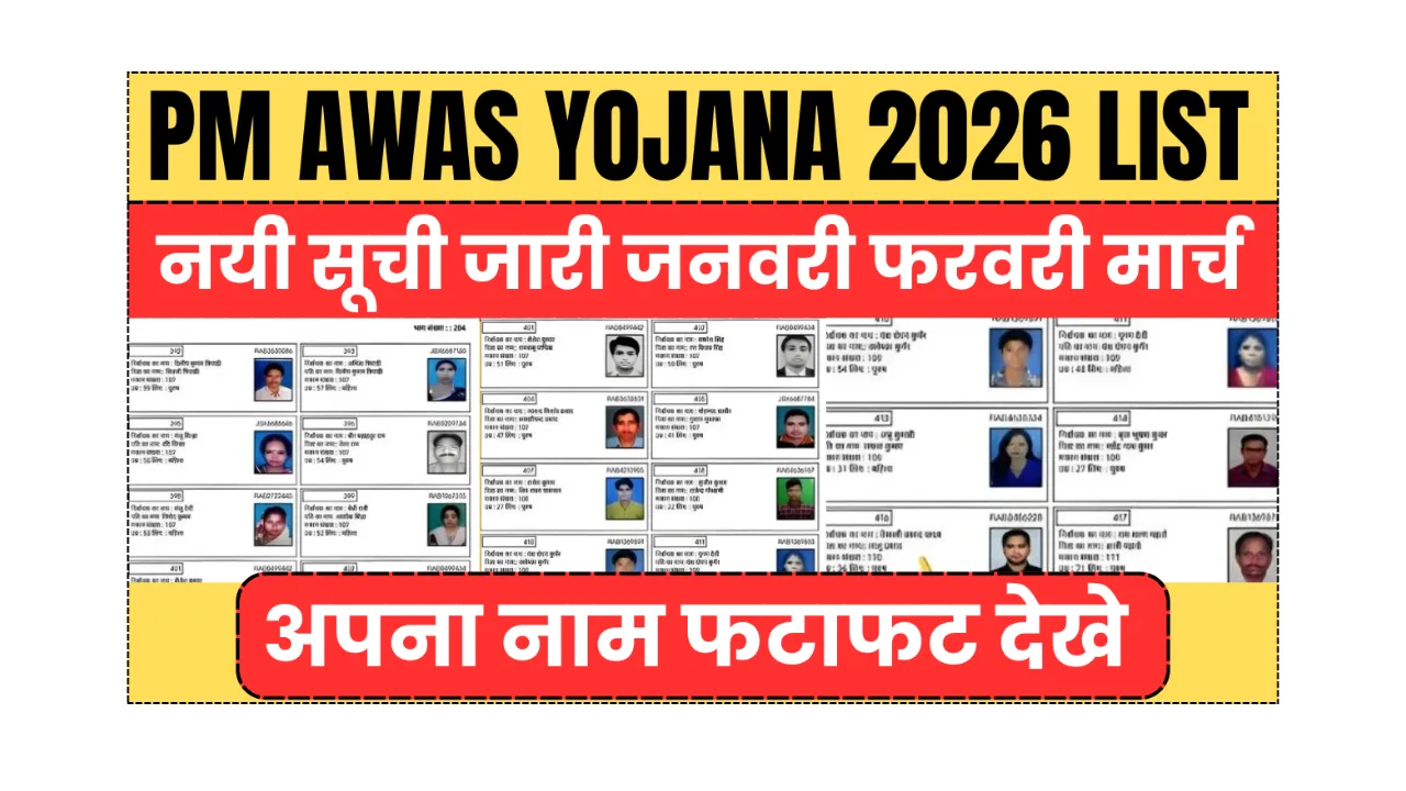 pm awas yojana 2026 list