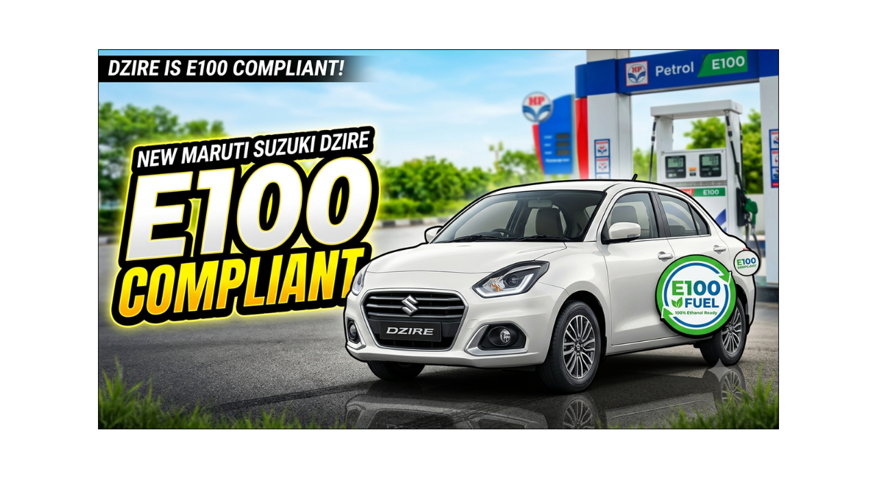 After the Wagon R, the E85 flex-fuel Swift Dzire has now been launched!