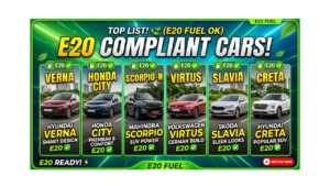 Which vehicles are E20 compliant Check the list.