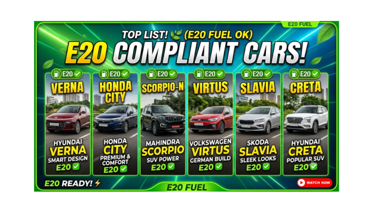 Which vehicles are E20 compliant Check the list.