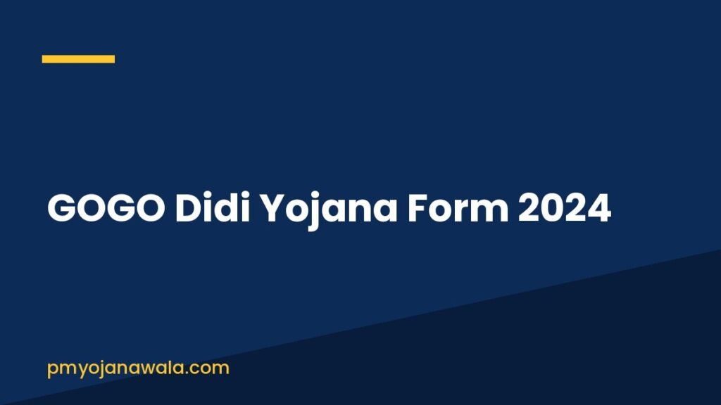 GOGO Didi Yojana Form 2024