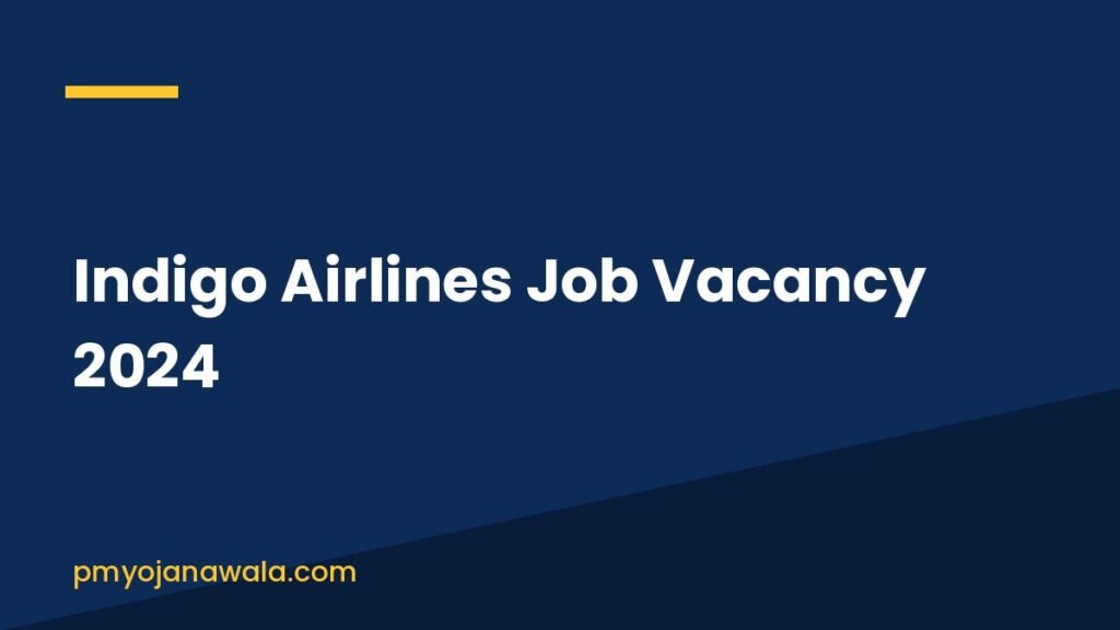 Indigo Airlines Job Vacancy 2024