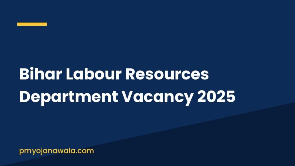 Bihar Labour Resources Department Vacancy 2025