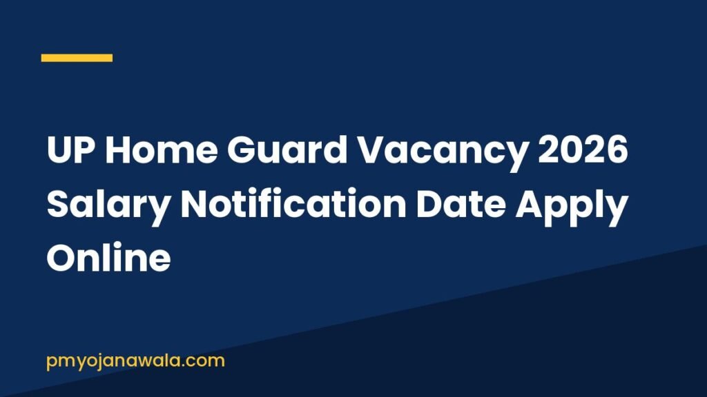 UP Home Guard Vacancy 2026 Salary Notification Date Apply Online